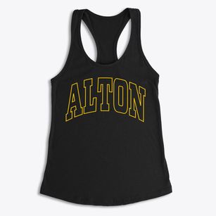 Alton Maine Trendy Block Women's Racerback Tank