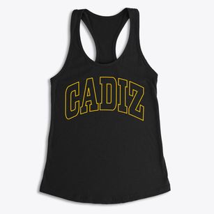Cadiz Wisconsin Trendy Block Women's Racerback Tank