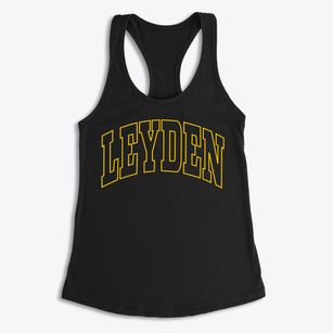 Leyden Massachusetts Trendy Block Women's Racerback Tank