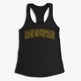 Iron Mountain Michigan Trendy Block Women's Racerback Tank