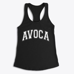 Avoca Nebraska Varsity Women's Racerback Tank