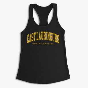 East Laurinburg North Carolina Urban Vibe Women's Racerback Tank