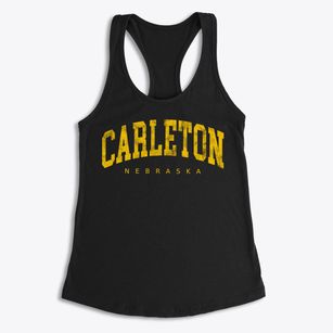 Carleton Nebraska Urban Vibe Women's Racerback Tank