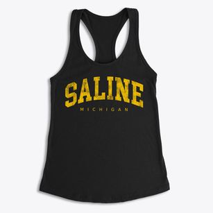 Saline Michigan Urban Vibe Women's Racerback Tank