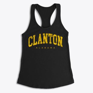 Clanton Alabama Urban Vibe Women's Racerback Tank