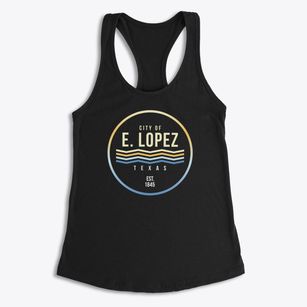 E. Lopez Texas Color Fade Women's Racerback Tank