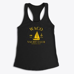 Waco Texas Yacht Club Women's Racerback Tank