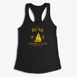 Rusk Wisconsin Yacht Club Women's Racerback Tank
