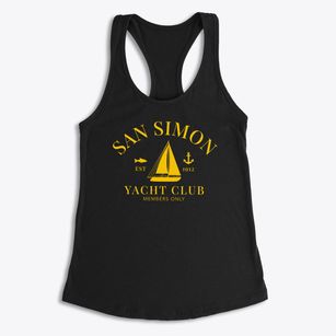 San Simon Arizona Yacht Club Women's Racerback Tank