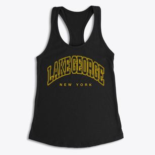 Lake George New York Inline Women's Racerback Tank