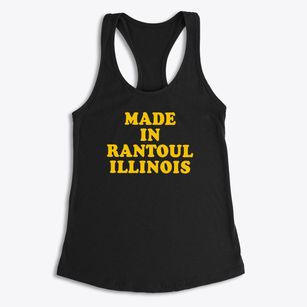 Rantoul Illinois Classic 70s Women's Racerback Tank