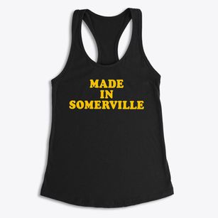 Somerville Massachusetts Classic 70s Women's Racerback Tank