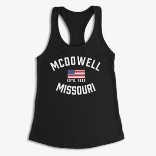 Mcdowell Missouri Patriot Women's Racerback Tank