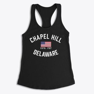 Chapel Hill Delaware Patriot Women's Racerback Tank