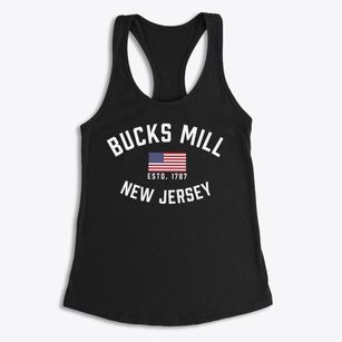 Bucks Mill New Jersey Patriot Women's Racerback Tank
