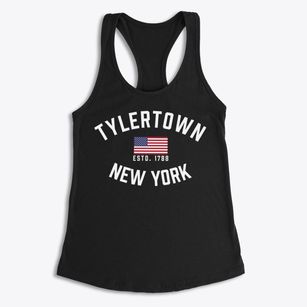 Tylertown New York Patriot Women's Racerback Tank