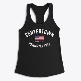Centertown Pennsylvania Patriot Women's Racerback Tank