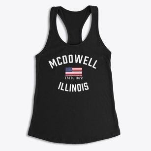 Mcdowell Illinois Patriot Women's Racerback Tank