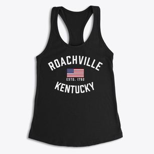 Roachville Kentucky Patriot Women's Racerback Tank