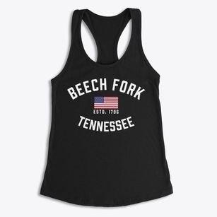 Beech Fork Tennessee Patriot Women's Racerback Tank