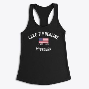 Lake Timberline Missouri Patriot Women's Racerback Tank