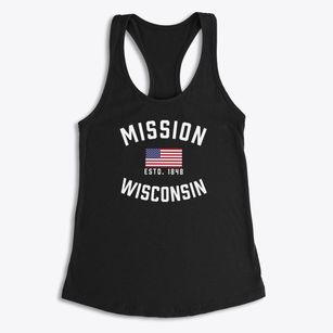Mission Wisconsin Patriot Women's Racerback Tank