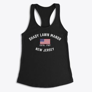 Shady Lawn Manor New Jersey Patriot Women's Racerback Tank
