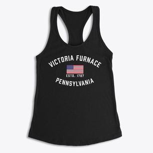 Victoria Furnace Pennsylvania Patriot Women's Racerback Tank
