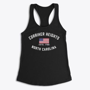 Corriher Heights North Carolina Patriot Women's Racerback Tank