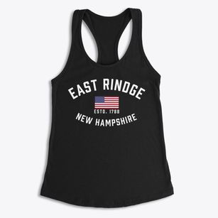 East Rindge New Hampshire Patriot Women's Racerback Tank