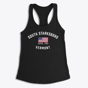 South Starksboro Vermont Patriot Women's Racerback Tank