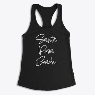 Santa Rosa Beach Florida Freestyle Women's Racerback Tank