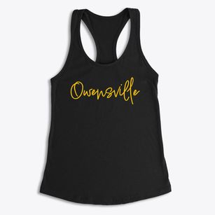 Owensville Indiana Freestyle Women's Racerback Tank