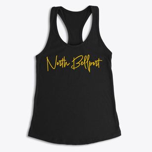 North Bellport New York Freestyle Women's Racerback Tank