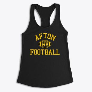 Afton West Virginia Football Women's Racerback Tank