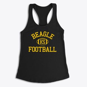 Beagle Kansas Football Women's Racerback Tank