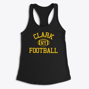 Clark New York Football Women's Racerback Tank