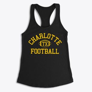 Charlotte Texas Football Women's Racerback Tank