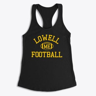 Lowell Maine Football Women's Racerback Tank