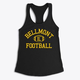 Bellmont Illinois Football Women's Racerback Tank