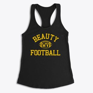 Beauty West Virginia Football Women's Racerback Tank