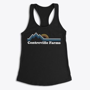 Centreville Farms Virginia Mountain View Women's Racerback Tank