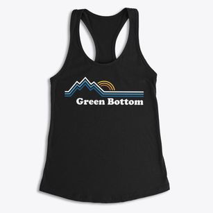 Green Bottom West Virginia Mountain View Women's Racerback Tank