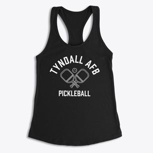 Tyndall Afb Florida Pickleball Women's Racerback Tank