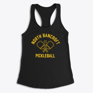 North Bancroft Maine Pickleball Women's Racerback Tank