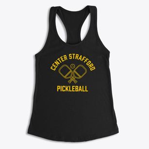 Center Strafford New Hampshire Pickleball Women's Racerback Tank