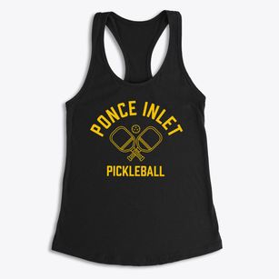 Ponce Inlet Florida Pickleball Women's Racerback Tank