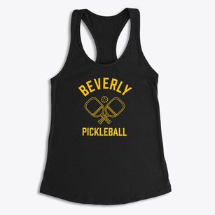 Beverly Massachusetts Pickleball Women's Racerback Tank