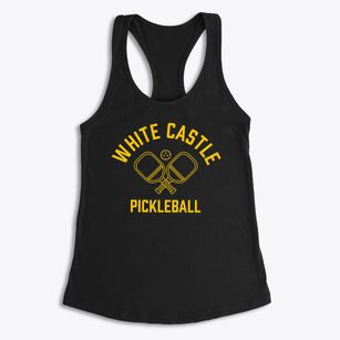 White Castle Louisiana Pickleball Women's Racerback Tank