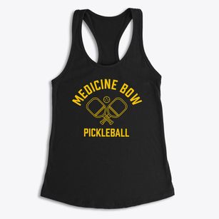 Medicine Bow Wyoming Pickleball Women's Racerback Tank